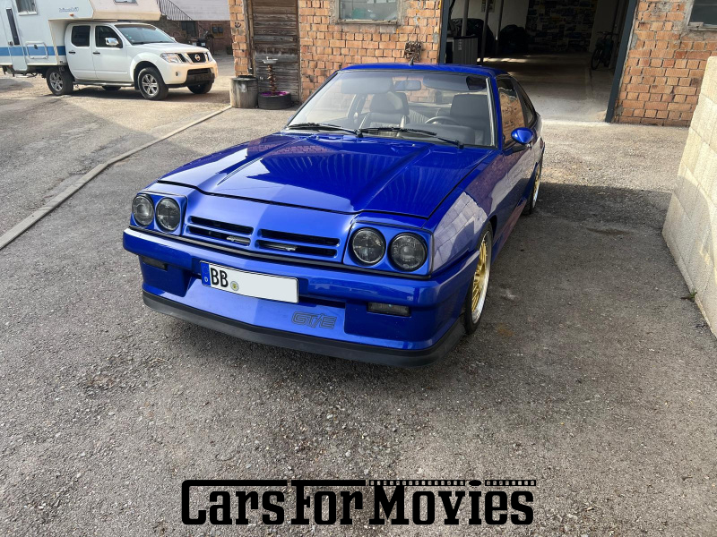 Opel Manta 1987 Deutschland Blau Schwarz Zivilfahrzeug Coupe Baden-Württemberg 7560 Schiebedach